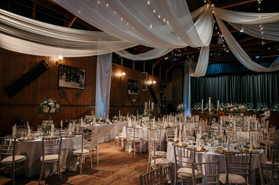 Haddo Hall wedding breakfast set up